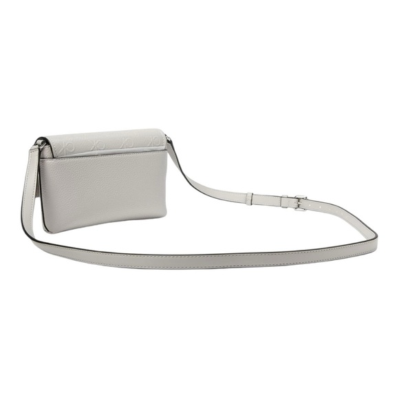 Calvin Klein White Crossbody Bag with Adjustable Strap and Flap Closure MSRP 128 - Picture 2 of 7